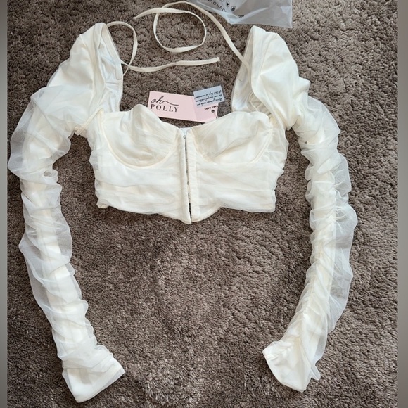 NWT Oh Polly long sleeve corset top - Picture 4 of 4